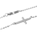 eBay Amazon Hot Sale Women's Titanium Steel Stainless Steel Jewelry O-Chain Cross Necklace